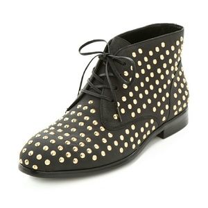 Matiko Oliver Studded Leather Ankle Booties